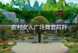 农村女人广场舞套马杆