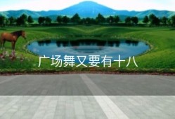 广场舞又要有十八