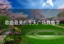 歌曲最美的冬天广场舞教学