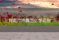 背面广场舞怎么学视频