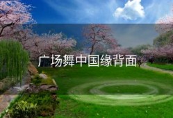 广场舞中国缘背面