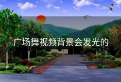 广场舞视频背景会发光的