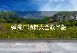 弹跳广场舞大全教学版