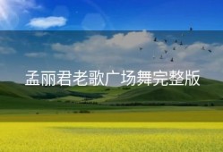 孟丽君老歌广场舞完整版