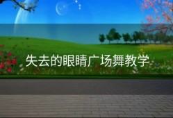 失去的眼睛广场舞教学