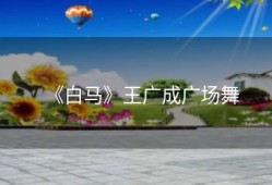 《白马》王广成广场舞