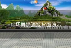 广场舞扔酒瓶背面演示