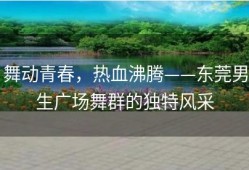 舞动青春，热血沸腾——东莞男生广场舞群的独特风采