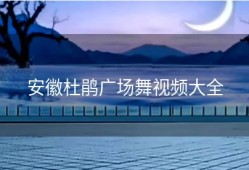 安徽杜鹃广场舞视频大全