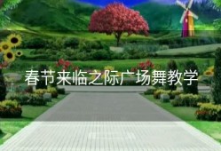春节来临之际广场舞教学