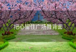 把心留住广场舞背面