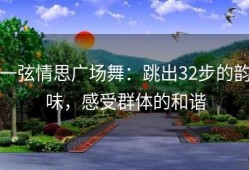 一弦情思广场舞：跳出32步的韵味，感受群体的和谐