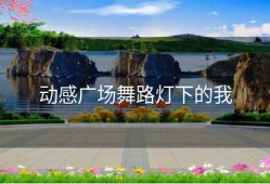 动感广场舞路灯下的我