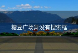 糖豆广场舞没有搜索框