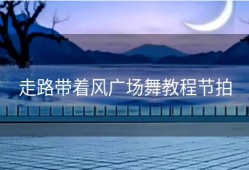 走路带着风广场舞教程节拍