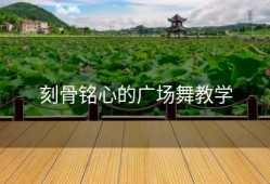 刻骨铭心的广场舞教学