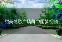 甜美情歌广场舞中国梦视频