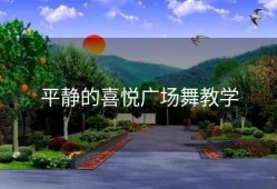 平静的喜悦广场舞教学