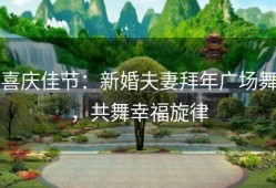喜庆佳节：新婚夫妻拜年广场舞，共舞幸福旋律