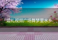 婚礼视频广场舞梦里水乡