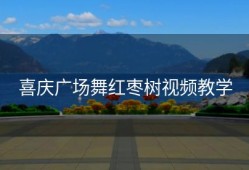 喜庆广场舞红枣树视频教学