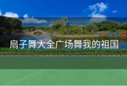 扇子舞大全广场舞我的祖国