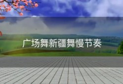 广场舞新疆舞慢节奏