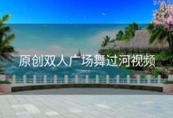 原创双人广场舞过河视频