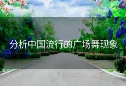 分析中国流行的广场舞现象