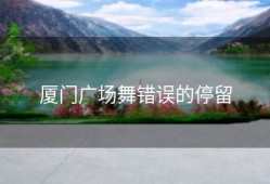 厦门广场舞错误的停留