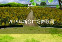 2019年新会广场舞歌词