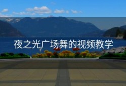 夜之光广场舞的视频教学