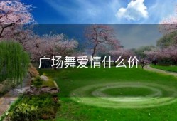 广场舞爱情什么价