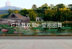 广场舞欢聚一堂圈圈舞