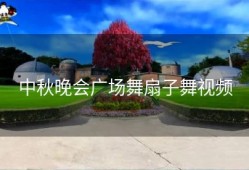 中秋晚会广场舞扇子舞视频