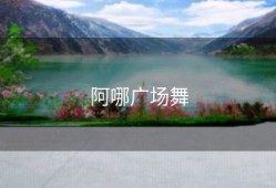 阿哪广场舞