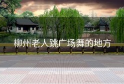 柳州老人跳广场舞的地方