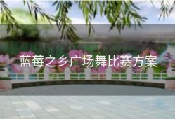 蓝莓之乡广场舞比赛方案