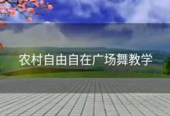 农村自由自在广场舞教学