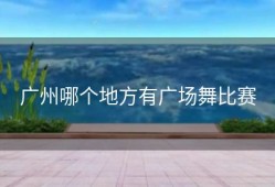 广州哪个地方有广场舞比赛