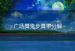 广场舞鬼步舞带分解