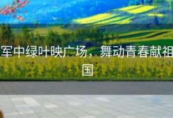 军中绿叶映广场，舞动青春献祖国