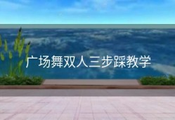 广场舞双人三步踩教学