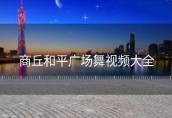 商丘和平广场舞视频大全