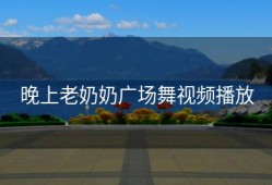 晚上老奶奶广场舞视频播放