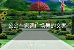 公公在家跳广场舞的文案