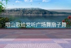 唱山歌给党听广场舞扇子舞
