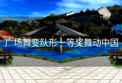 广场舞变队形一等奖舞动中国