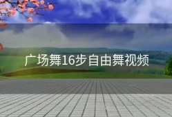 广场舞16步自由舞视频