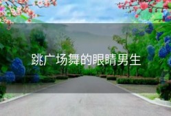 跳广场舞的眼睛男生